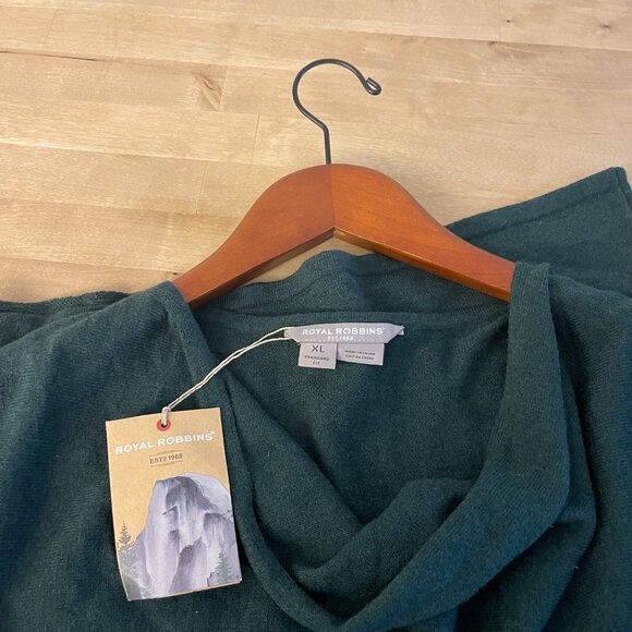 Royal Robbins Ws Westlands Cowl Sweater, size XL, spruce green color - Picture 3 of 6